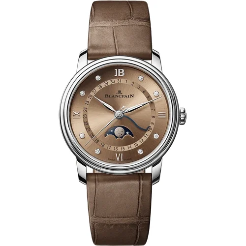 Blancpain Villeret Quantième Phases de Lune 6126N 1146 55B 33.2 mm kol saati