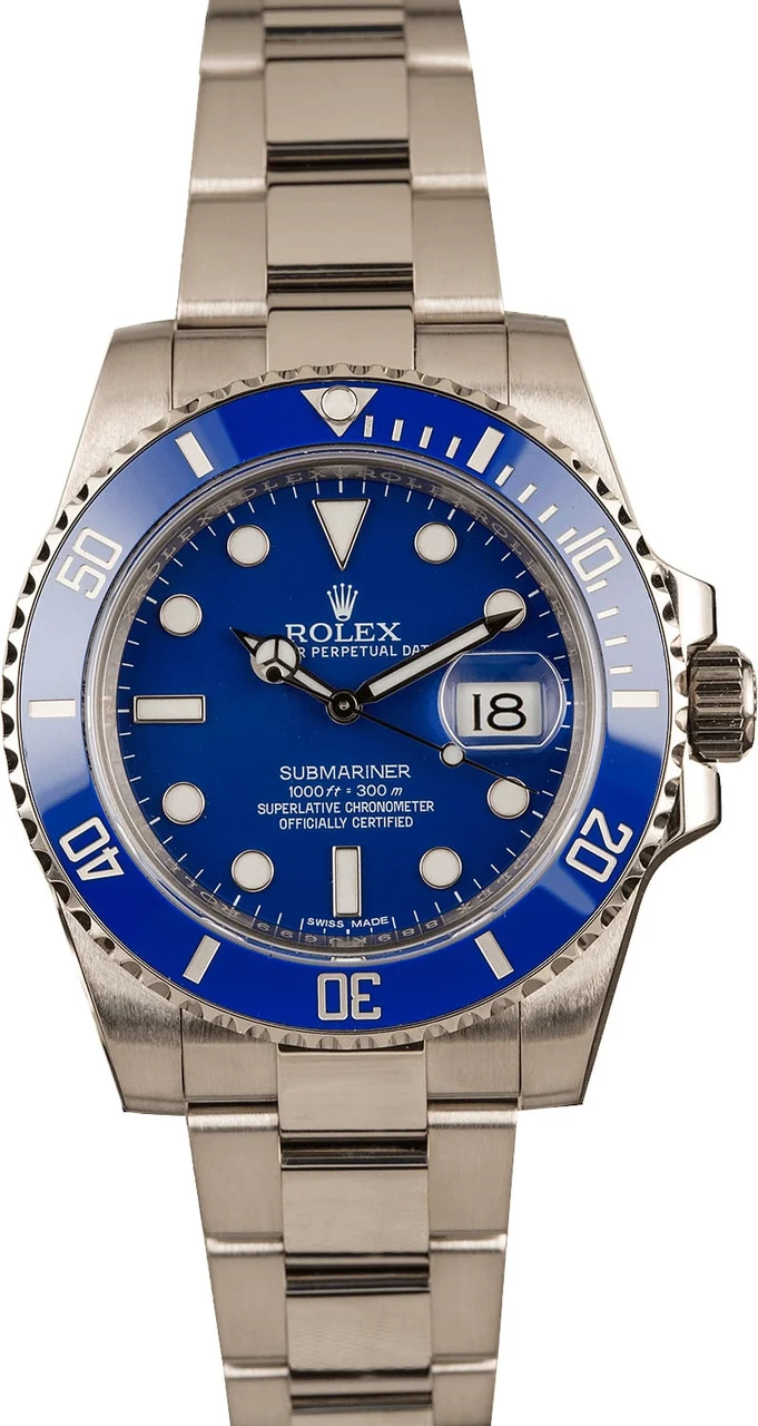 Rolex Submariner 116619 Blue Bezel 116619BLSO 40 mm kol saati