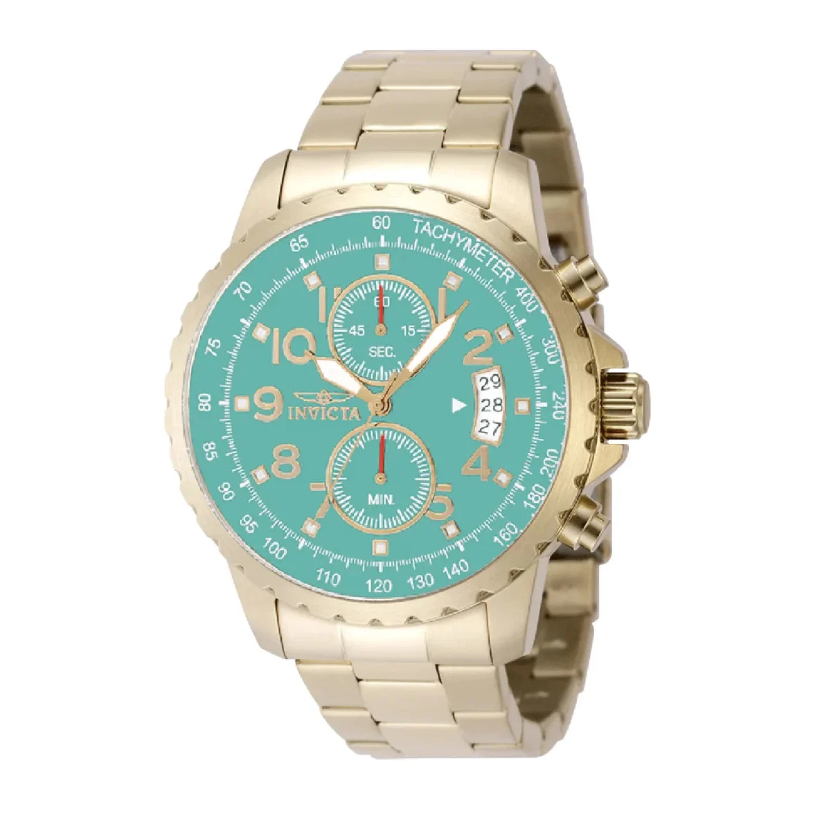 Invicta Specialty Veloquence Watch - 47mm, Gold (69794) 47 mm kol saati