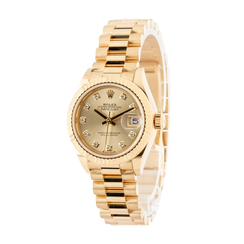 Rolex Datejust 279178 18k Yellow Gold 28 mm kol saati