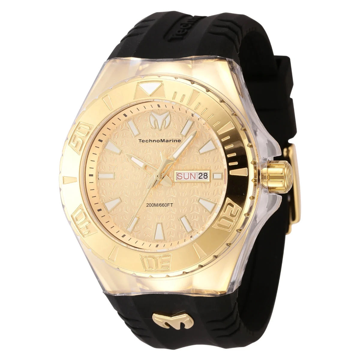 Technomarine Cruise Monogram Watch - 47.8mm, Black (TM-122012) 47.8 mm kol saati