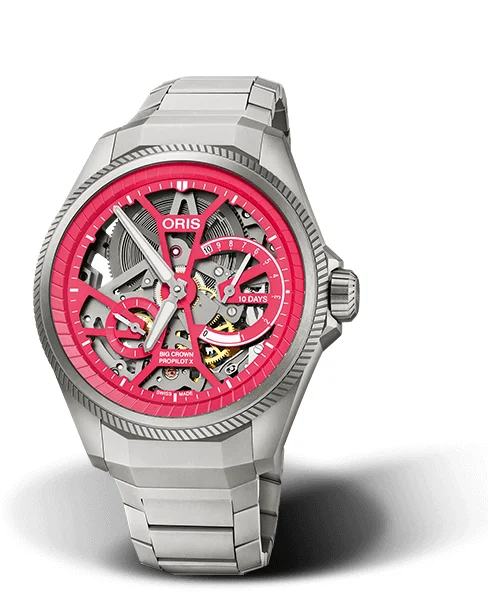 Oris Big Crown ProPilot X Pink Dial 2021 01 115 7759 7118-Set 44 mm kol saati