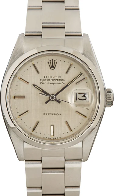 Rolex Ref. 5700, Oyster perpetual, Air King Date, Precision, Stainless-steel kol saati