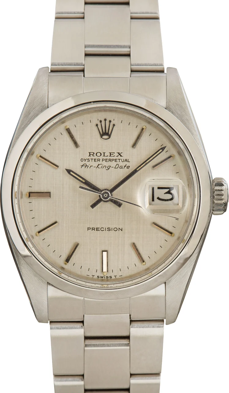Rolex Ref. 5700, Oyster perpetual, Air King Date, Precision, Stainless-steel 34 mm kol saati