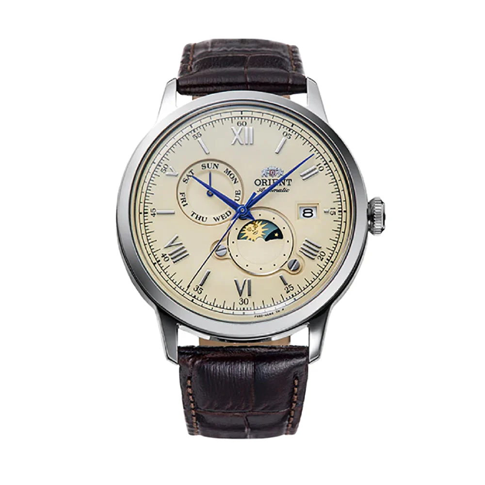 Orient Sun & Moon OW-RA-AK0803Y00C 42 mm kol saati
