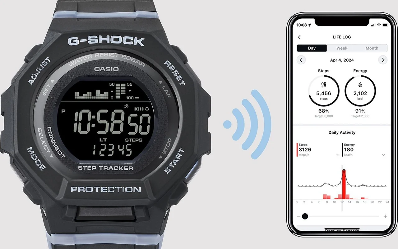 Casio G-shock G-squad GMD-B300-1DR 43.8 mm kol saati