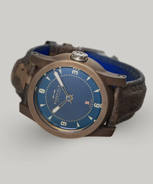 Schofieldwatchcompany patinated-bronze-b3 kol saati