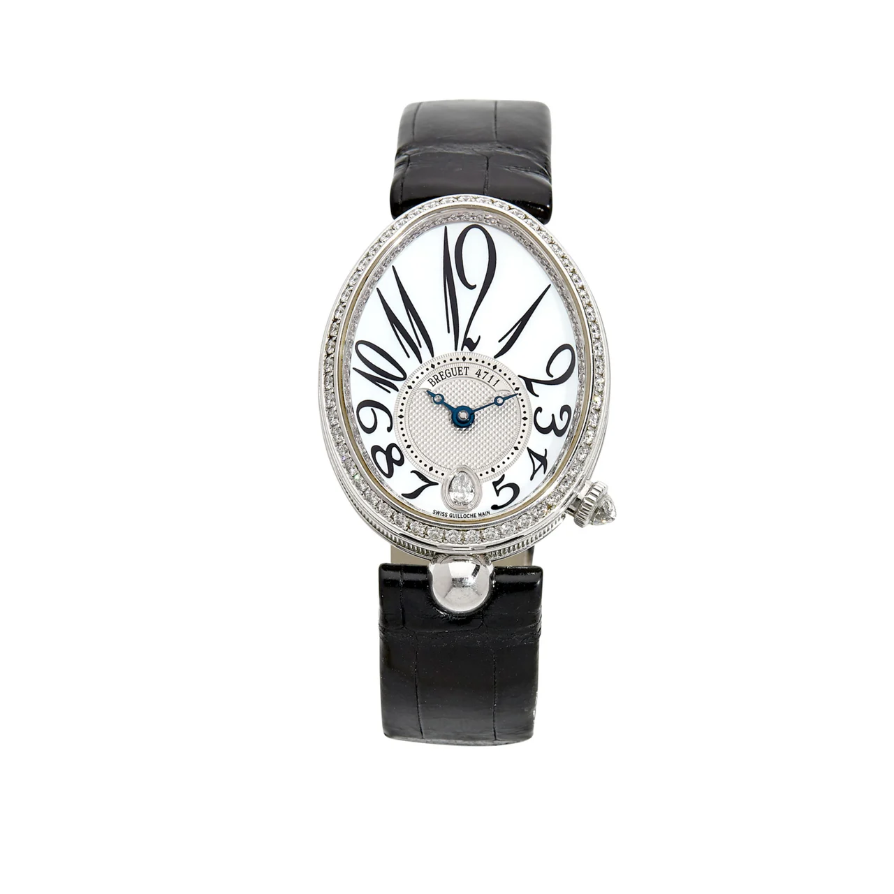 Breguet Ref. 8918, Reine de Naples, White gold and diamonds set kol saati