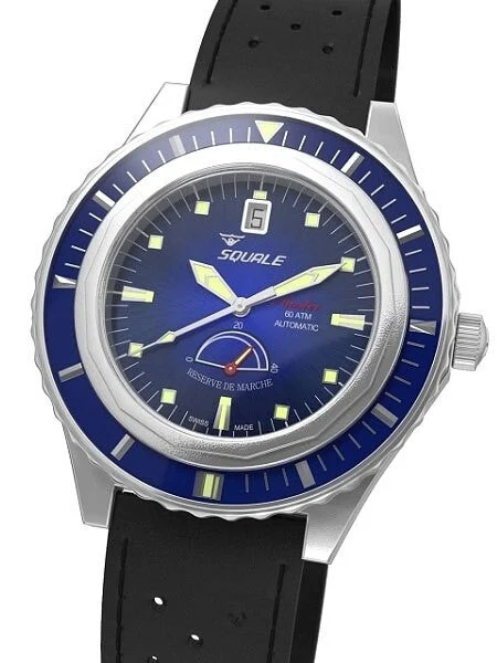 Squale Master Professional Swiss Automatic Dive watch with Power Reserve Indicator #MSTR-B