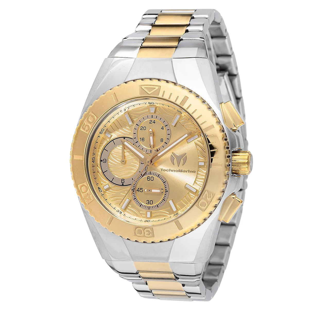 Technomarine Manta Ocean Watch - 44.5mm, Gold, Steel (TM-224024) 44.5 mm kol saati