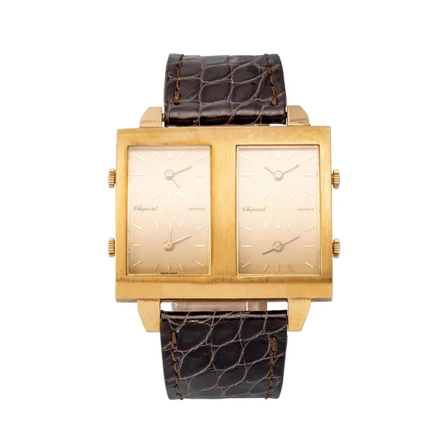 Chopard CHOPARD REF. 2034, FOUR-TIME ZONES; 18K YELLOW GOLD kol saati