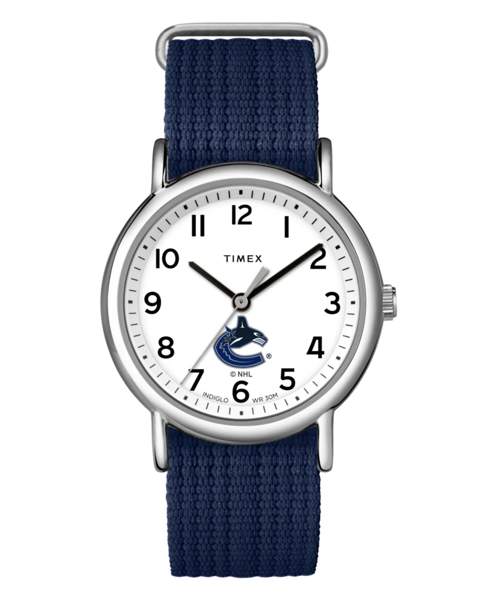 Timex Weekender Navy Blue Vancouver Canucks TWZHCNKM2 38 mm kol saati
