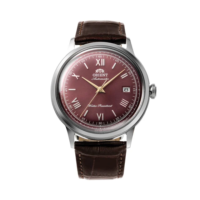 Orient Bambino Version 2 40.5mm - Red on Leather Strap RA-AC0026R30B kol saati
