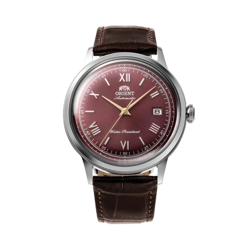 Orient Bambino Version 2 40.5mm - Red on Leather Strap RA-AC0026R30B 40.5 mm kol saati