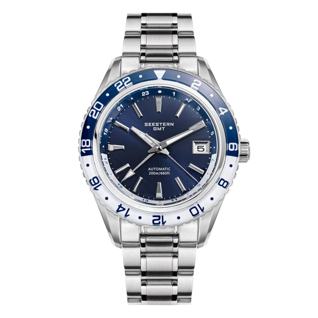 Sugess Seestern S456 GMT Automatic Blue Dial Automatic seestern-s456-gmt-automatic-light-blue-dial 48.8 mm kol saati