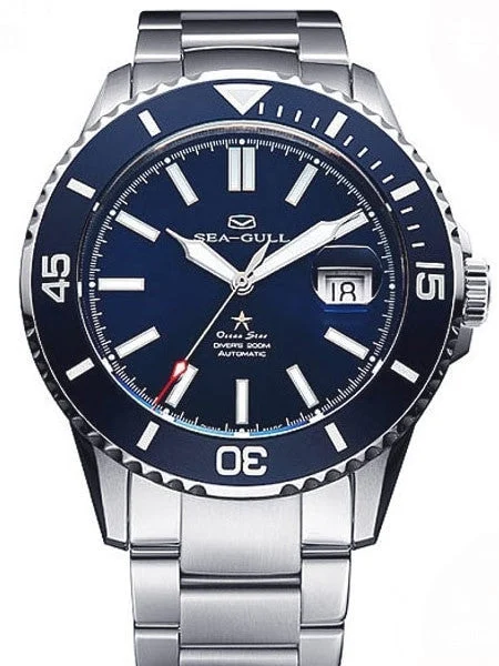 Sea-Gull Ocean Star Automatic Dive Watch with Sapphire Crystal #816.523blu 44 mm kol saati