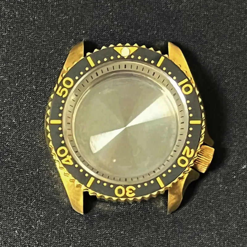 Tandorio Aluminum Bronze SKX007 Case Sapphire Glass Suitable For NH35/36 Movement 20Bar 1005009650935888-Black Ring-40.8mm 41 mm kol saati