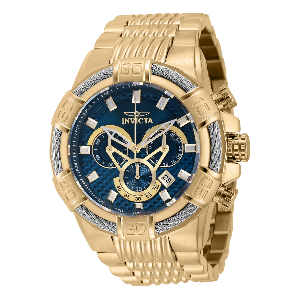 Invicta Bolt Watch - 52mm, Gold (38954) 52 mm kol saati