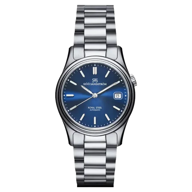 Sjöö Sandström Royal Steel Classic SS-1836-1-Blue kol saati