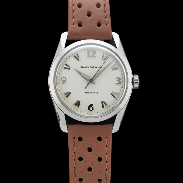 Nivada Grenchen Antarctic 35mm Beige Luminova 35001M41 210009N41746 kol saati
