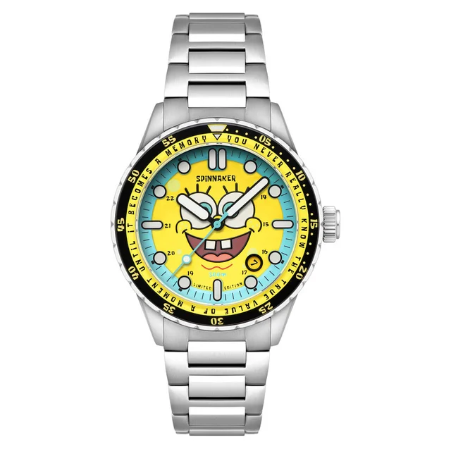 Spinnaker Hass Automatic Spongebob Squarepants 25th LE in Spongebob Yellow #SP-5138-11 kol