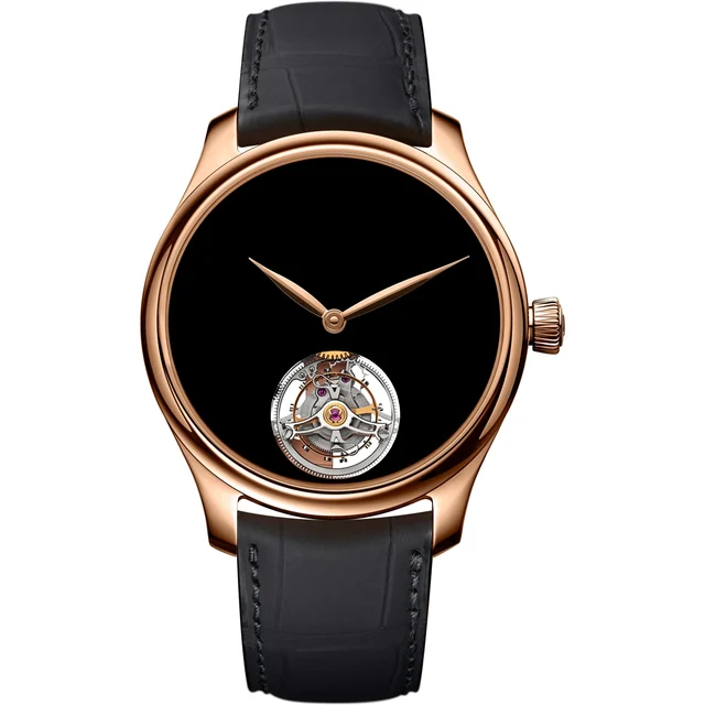 H. Moser & Cie. - Moser & Cie. Endeavour Tourbillon Concept Vantablack 1804-0403 kol saati