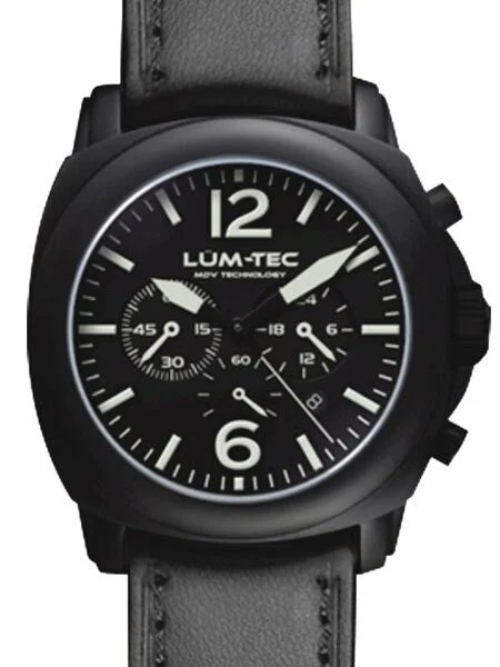 Lum Tec Lum-Tec 44mm M72 Chronograph Watch with Anti-Relfective Sapphire Crystal #M72 kol