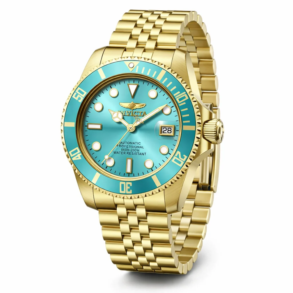 Invicta Pro Diver Automatic Watch - 42mm. Gold (49915) 42 mm kol saati