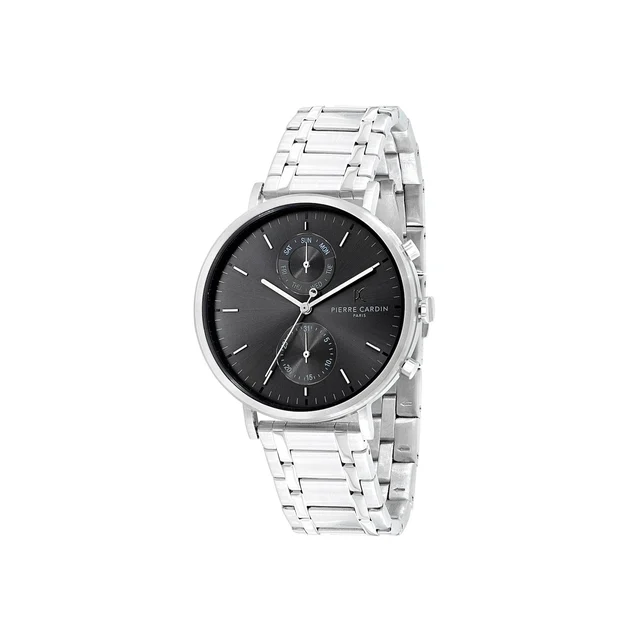 BONNE NOUVELLE MENS Bonne Nouvelle Multifunction Black Dial with Metal Links Strap CBN.306