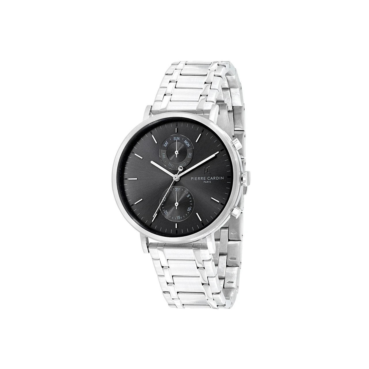 BONNE NOUVELLE MENS Bonne Nouvelle Multifunction Black Dial with Metal Links Strap CBN.3063 42 mm kol saati