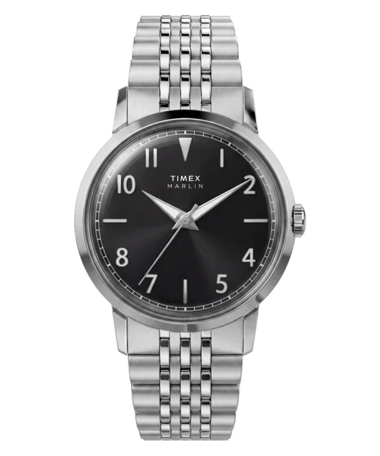 Timex Marlin® Quartz 34mm Stainless Steel Bracelet Watch TW6A04200VQ kol saati