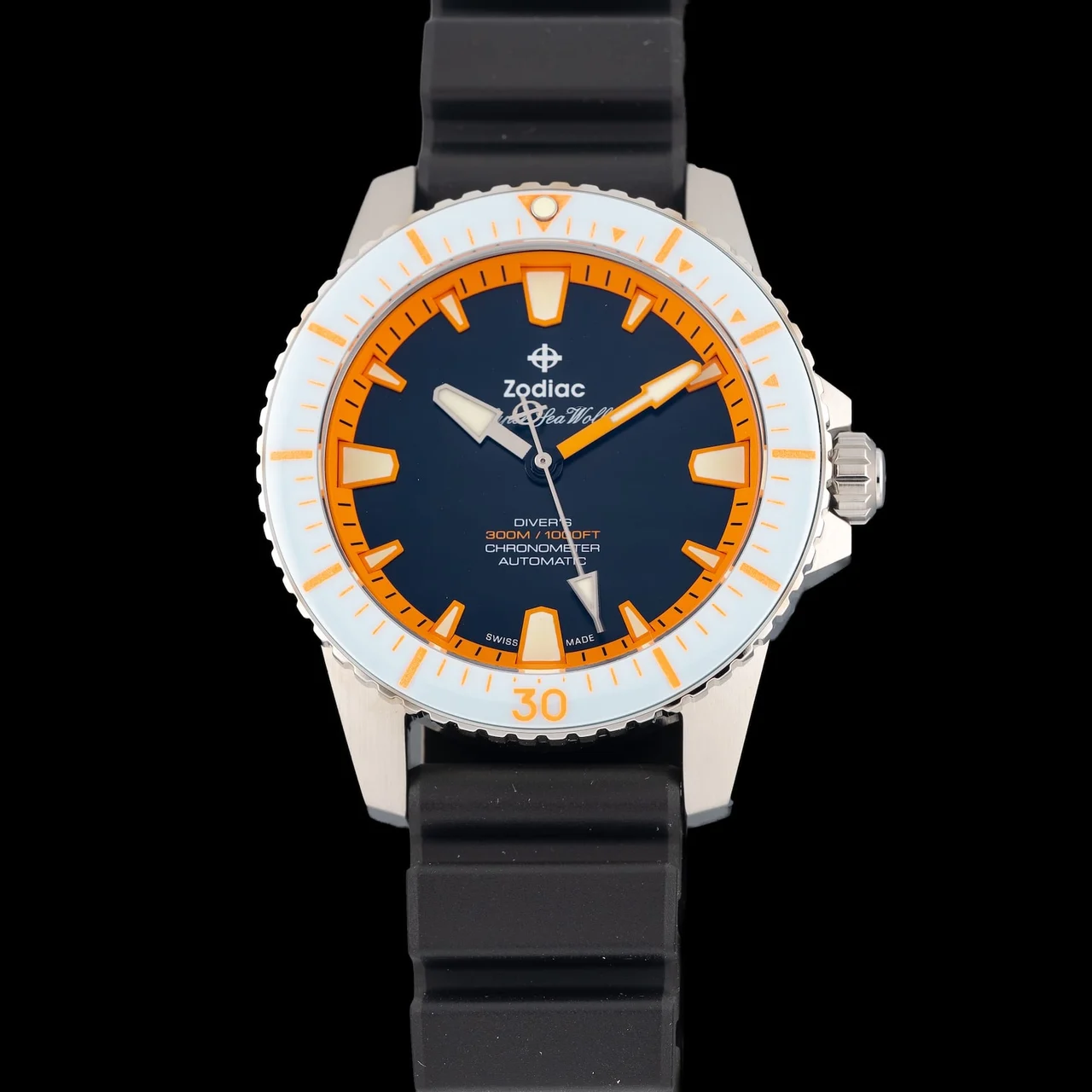 Zodiac GiantMouse Super Sea Wolf Pro-Diver ZO3652 210009N39515 42 mm kol saati