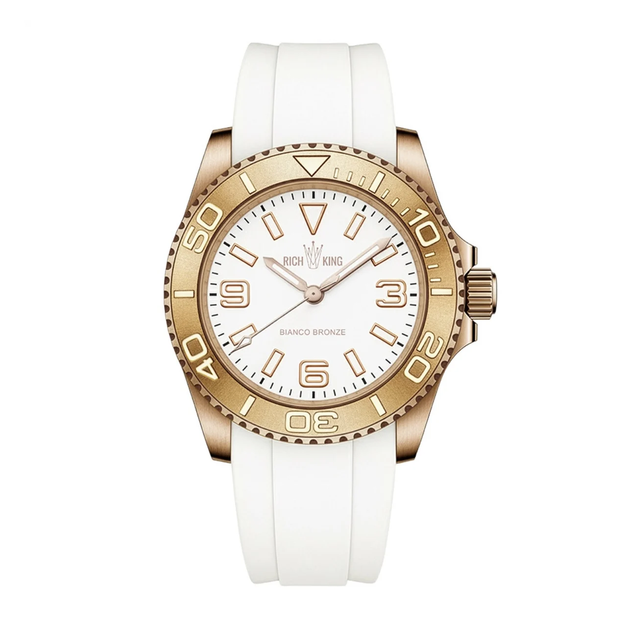 Richkingwatch Bianco Bronze 40 mm kol saati