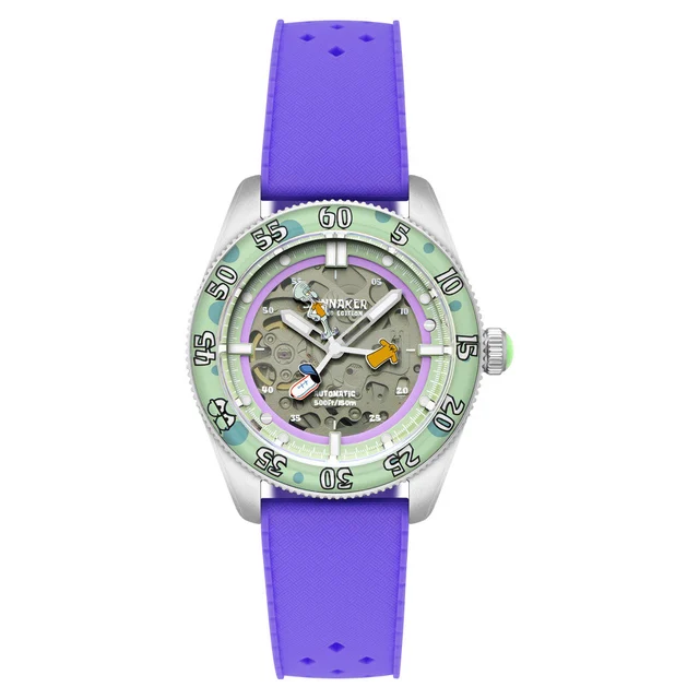 Spinnaker Spongebob Croft LE Peekaboo Sour Seconds Watch #SP-5152-04 kol saati