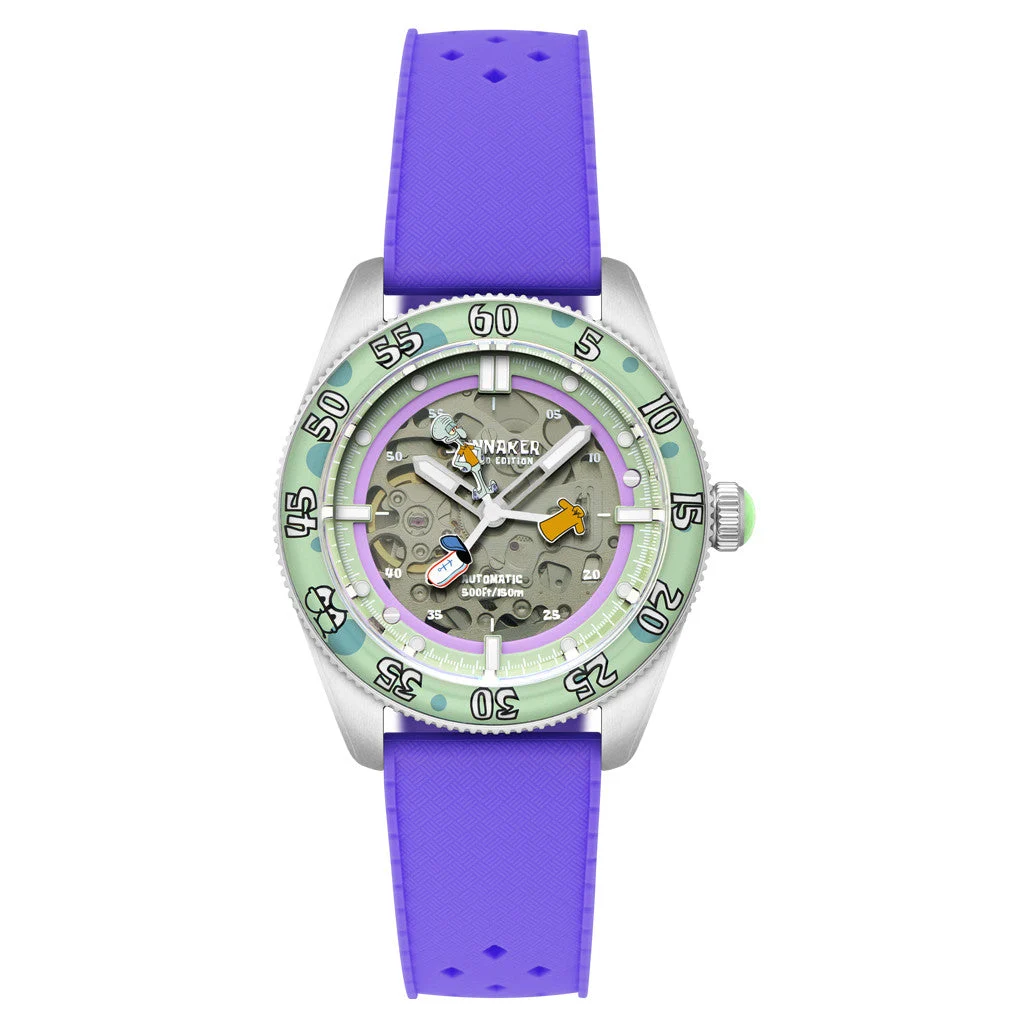 Spinnaker Spongebob Croft LE Peekaboo Sour Seconds Watch #SP-5152-04 40 mm kol saati