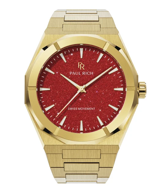 Paul Rich Star Dust II PR88II - Gold Red kol saati