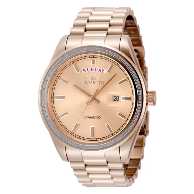 Invicta Elite Diamond 0.41 Carat Diamond Watch - 44mm, Rose Gold (48762) kol saati