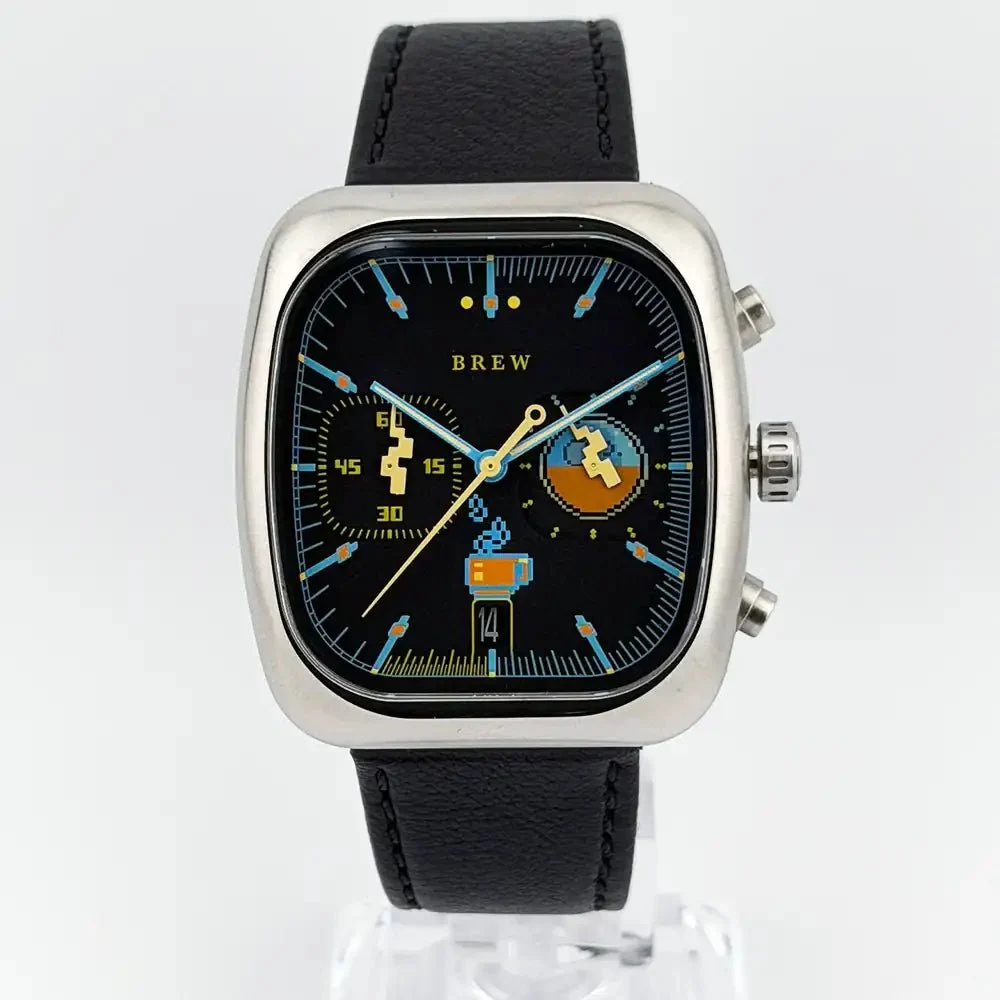 Brew Watch Co. 8-Bit Chronograph Full Kit Discontinued Retro Watch Co. 8-Bit Brew Chronograph Full Kit Discontinued Retro 38 mm kol saati