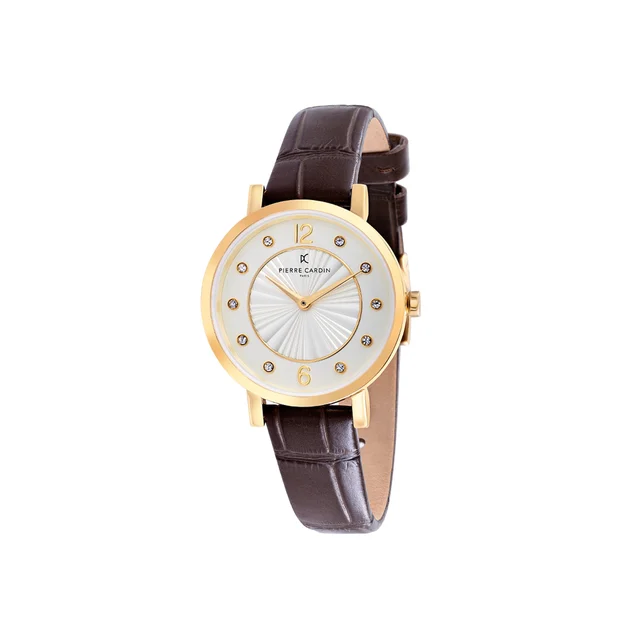 Canal St. Martin Canal St Martin Gold Watch with Brown Strap CCM.0542 kol saati