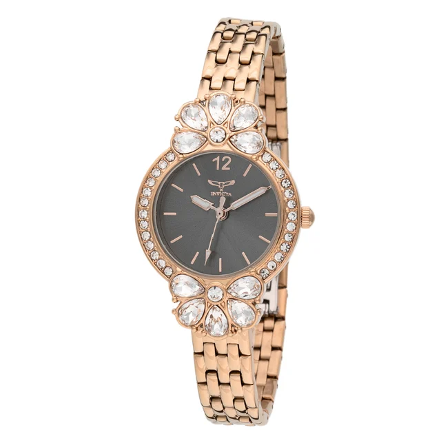 Invicta Open Box Wildflower Watch - 30mm, Rose Gold (AIC-69110) kol saati
