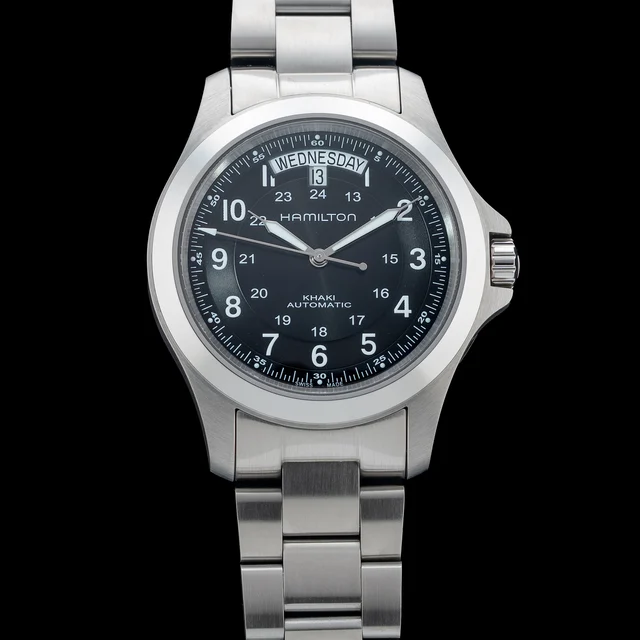 Nivada Grenchen Hamilton Khaki Field King Auto 40mm H64455133 210009N39976 kol saati
