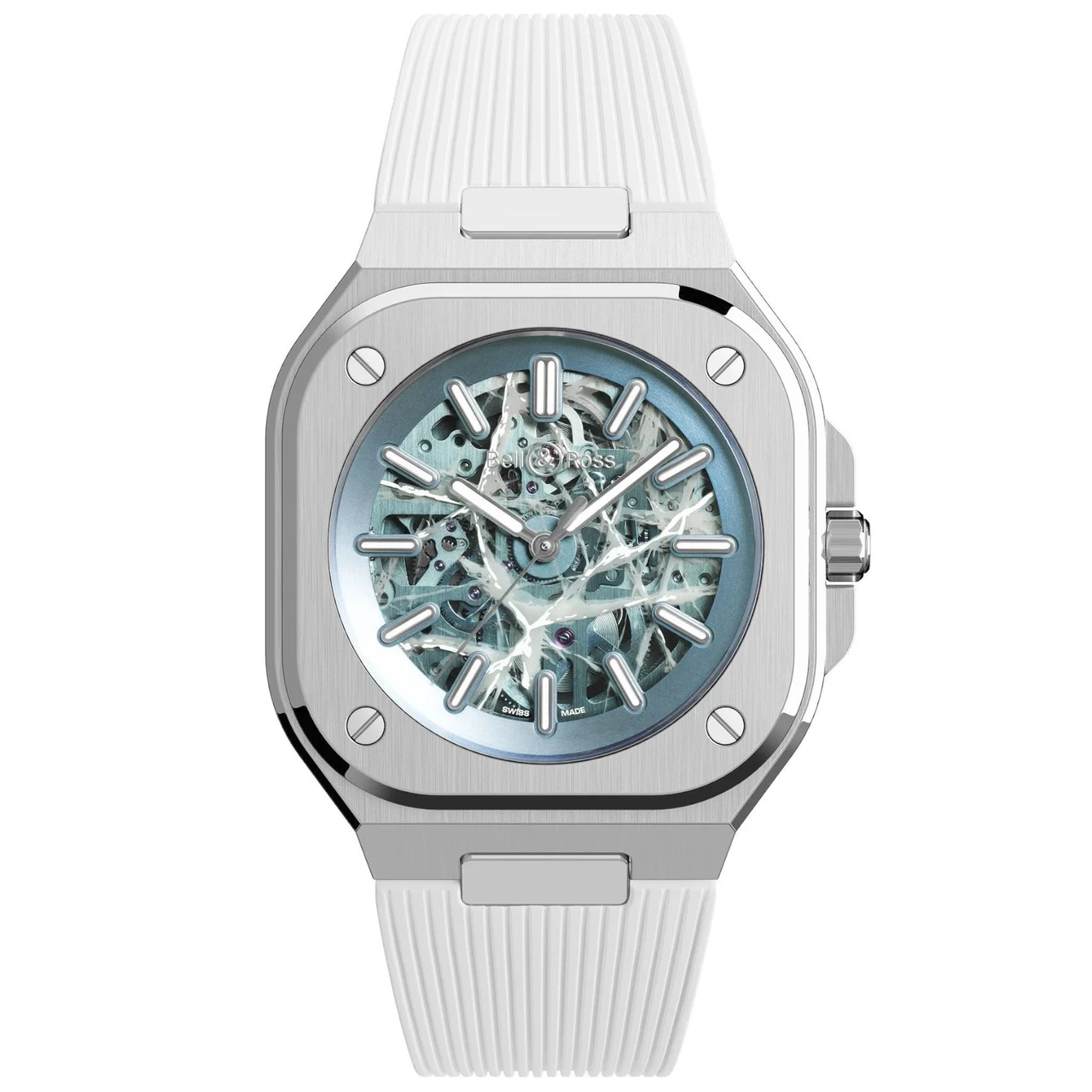 Bell & Ross Skeleton Arctic Blue Limited Edition BR05A-AB-SKST/SRB kol saati
