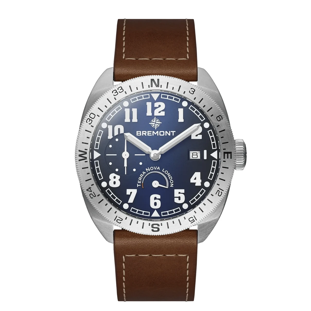 Bremont Terra Nova TN40-PWR-SS-BL-L-S 41 mm kol saati