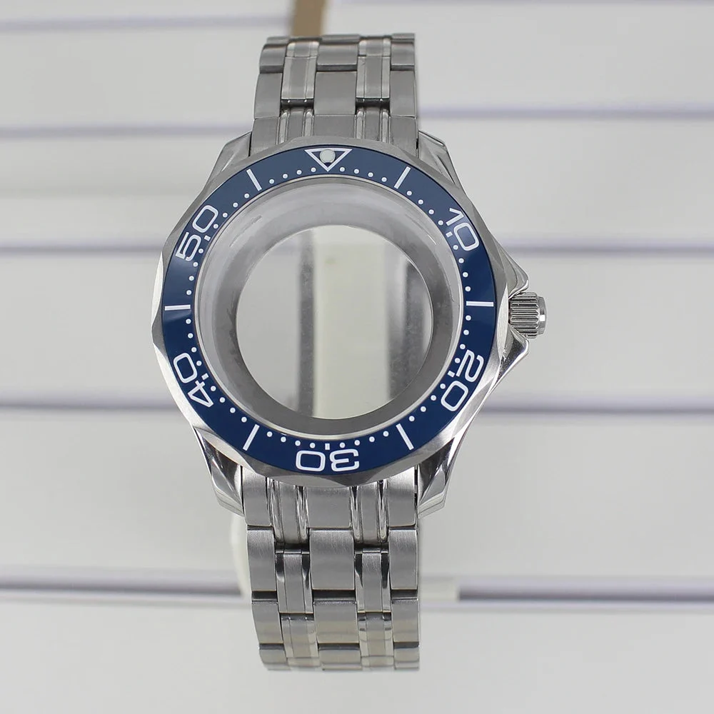Tandorio Watches Seamaster Watch Case 316 Stainless Steel 100M Waterproof for NH35 NH36 NH38 Movements 31mm Dial Watch Accessories 1005010225995840-A3-for NH35 NH36-CHINA 41 mm kol saati