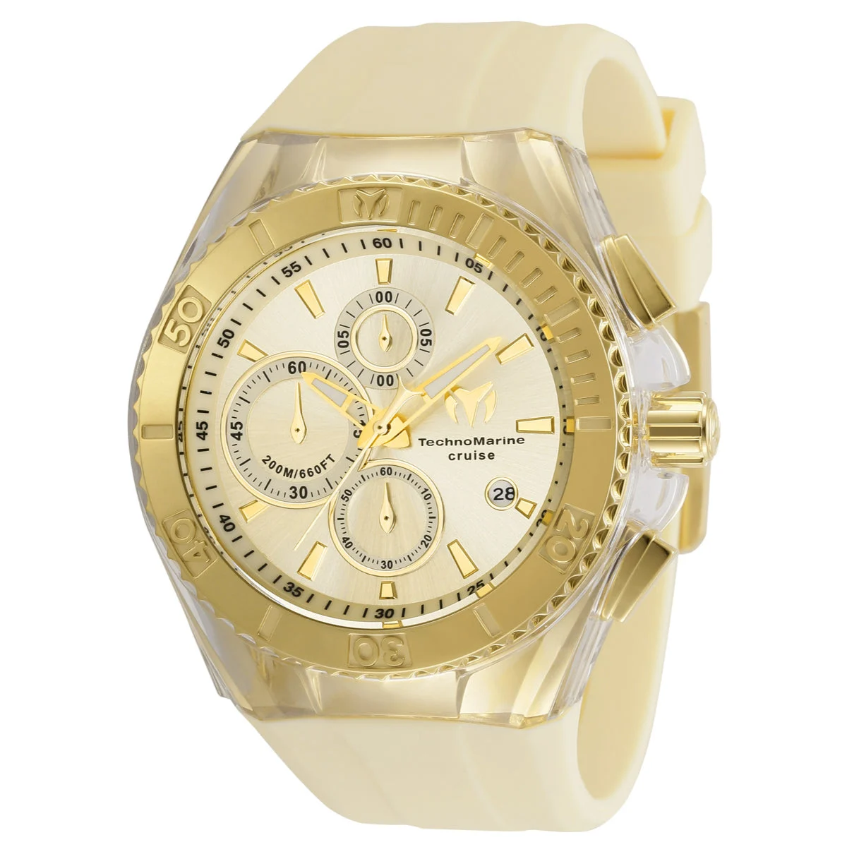 Invicta TechnoMarine Cruise Star Watch - 45mm, Champagne (TM-115216) 45 mm kol saati