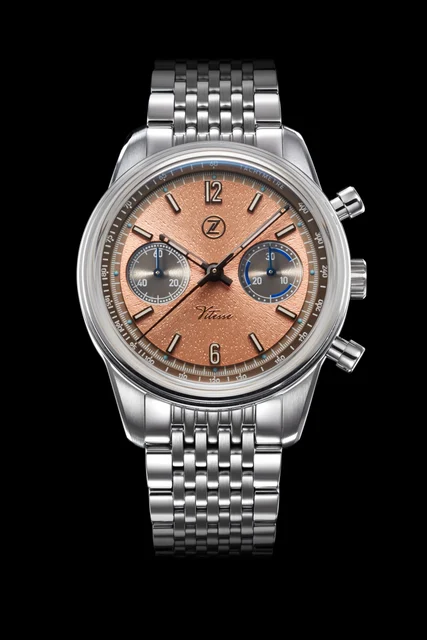 Zelos Vitesse 'Salmon' Automatic Chronograph kol saati