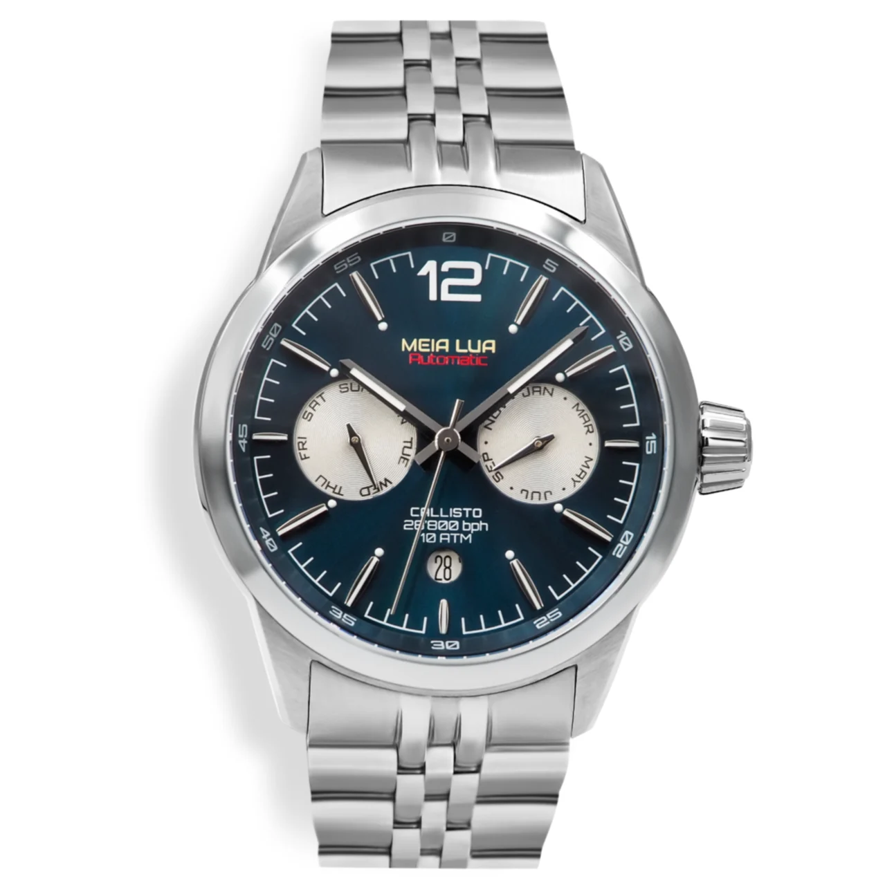 MEIA LUA Watches Cal-slv-sblu 42 mm kol saati
