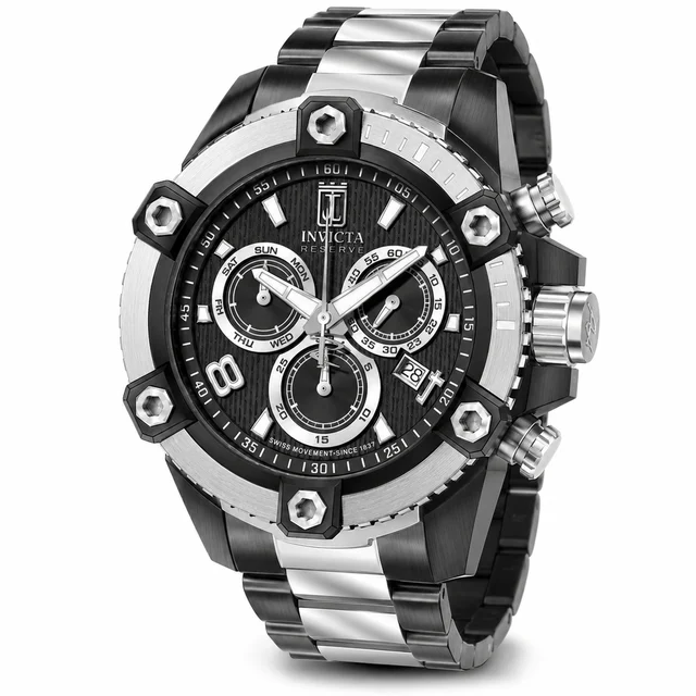 Invicta Soverix Swiss Ronda Z60 Caliber Watch - 50mm, Gunmetal, Steel (51284) kol saati