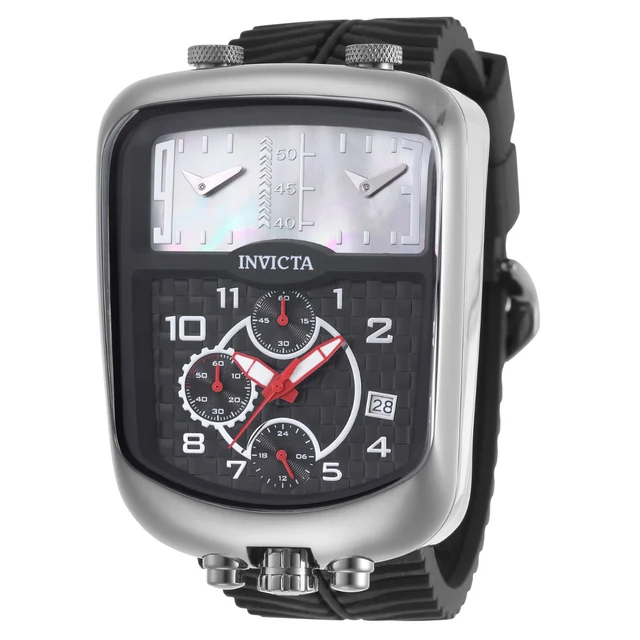 Invicta Rally Dualshift Swiss Ronda Z60 Caliber Watch w/ Mother of Pearl Dial - 42mm. Blac