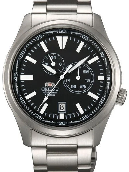 Orient Scratch and Dent - Defender 21-Jewel Automatic Field Watch with 24-Hour Sub-Dial #E